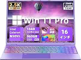 ノートパソコン 2.5K液晶IPS インテルCeleron N5095 16G 91S6+tTi9OL._AC_SY200_QL15_.jpg
